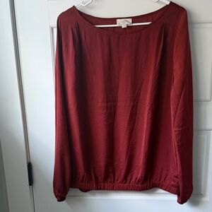 LOFT Women's Rust Blouse